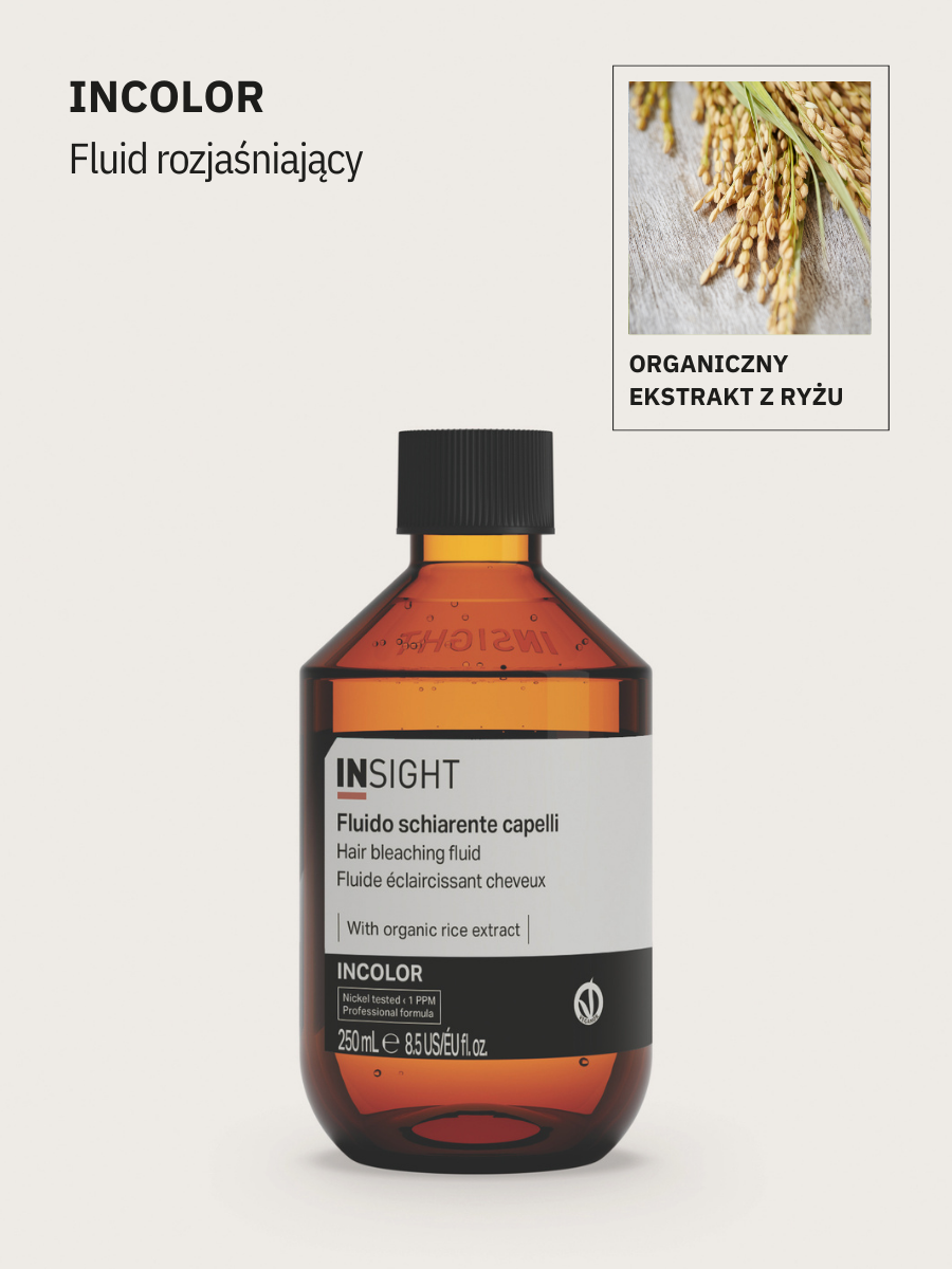 rozjaśniacz do włosów, rozjaśniacz insight, płyn rozjaśniający