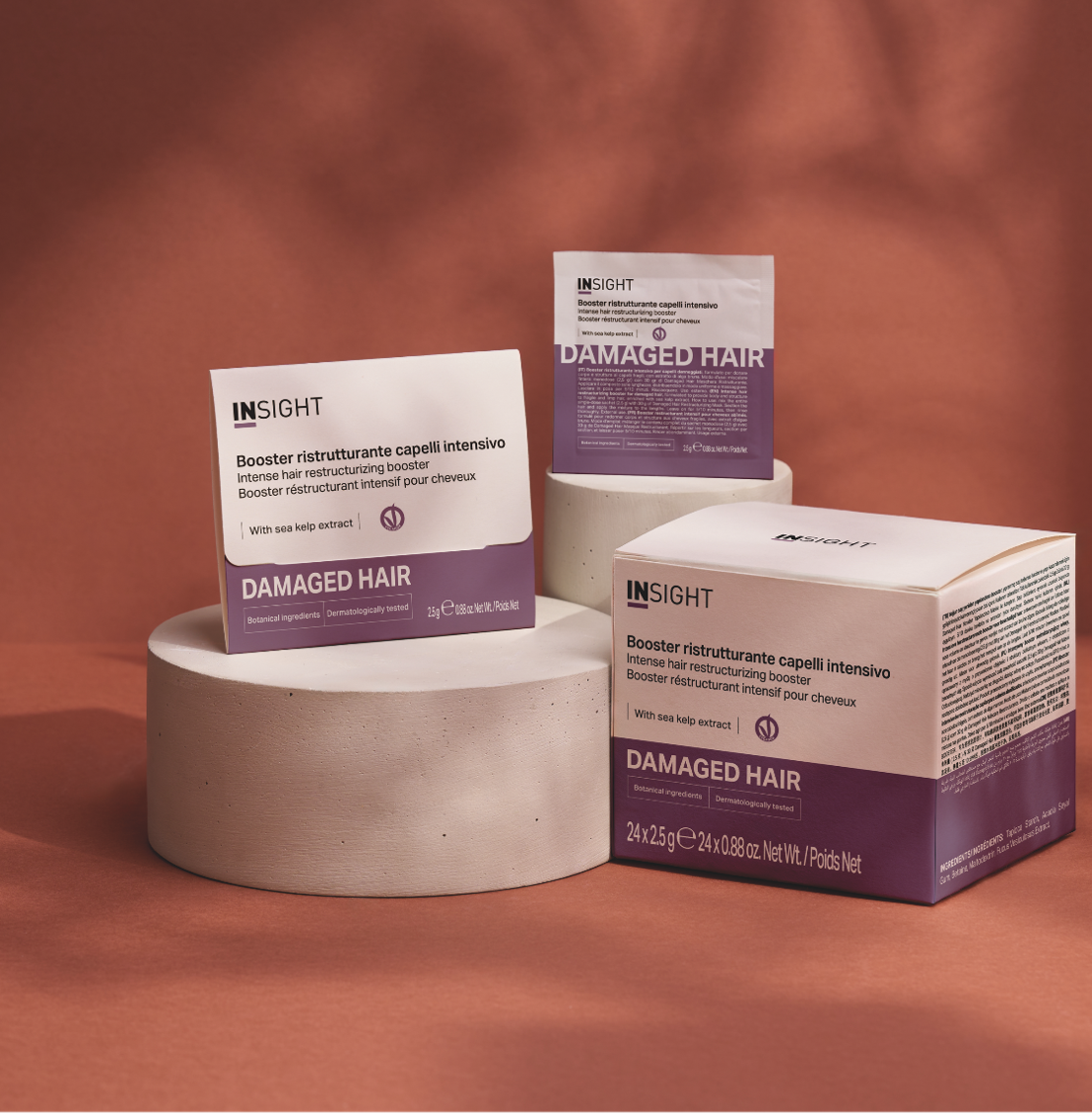 INSIGHT DAMAGED HAIR BOOSTER - Booster odbudowujący włosy 24x2,5gr