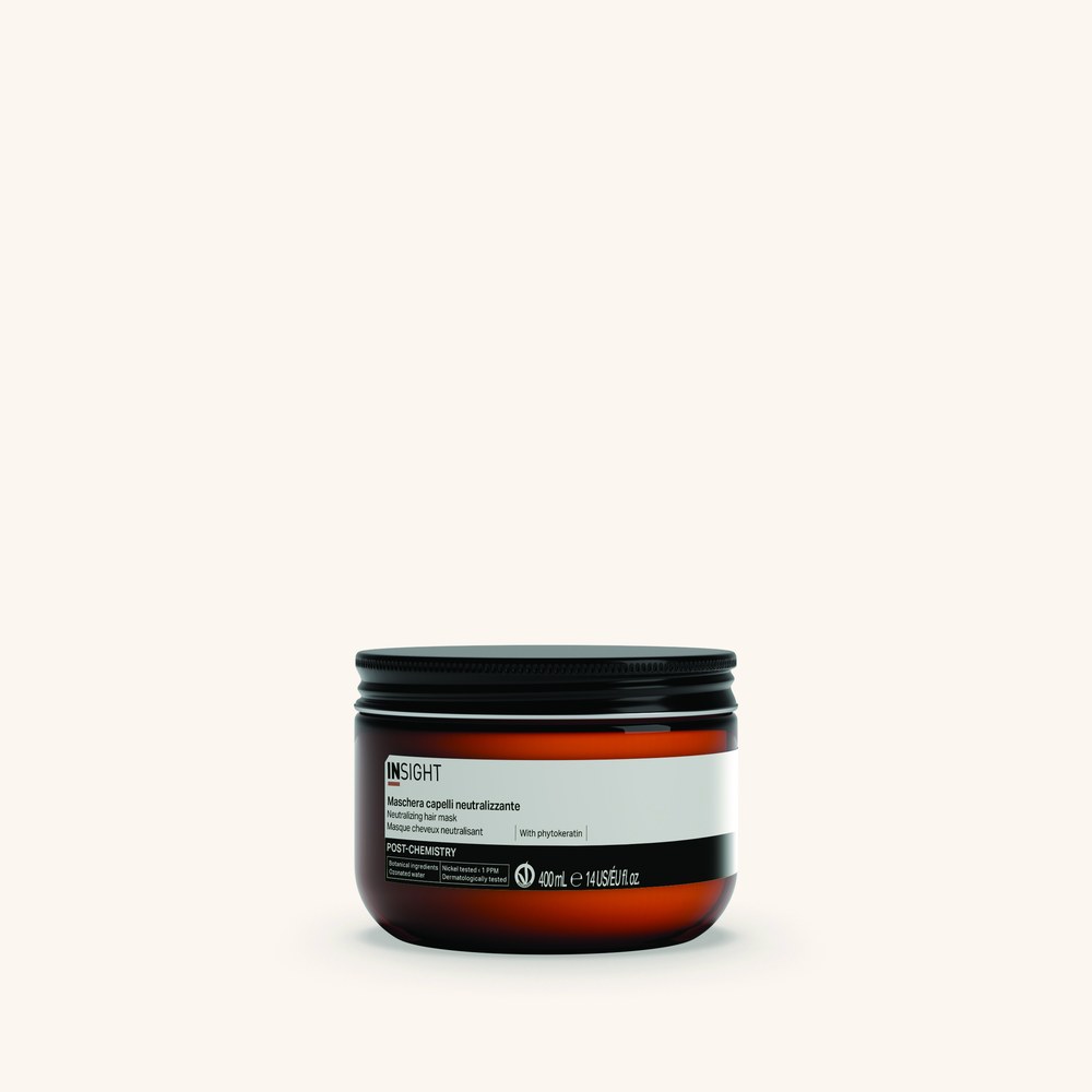 INSIGHT Post Chemistry Mask - neutralizująca maska do włosów po zabiegu trwałej ondulacji, 400 ml, z fitokeratyną
